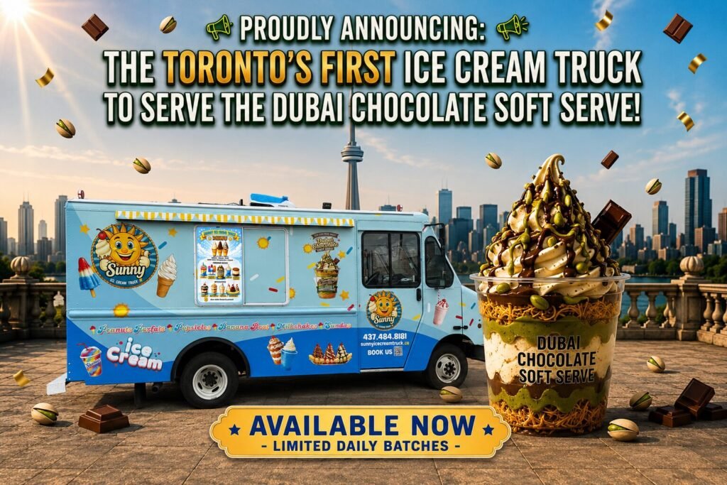 Dubai Chocolate Soft Serve Ice Cream
